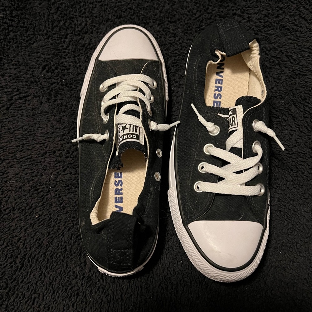 WOMEN'S CONVERSE CHUCK TAYLOR ALL STAR SHORELINE SNEAKERS size 7 Black
